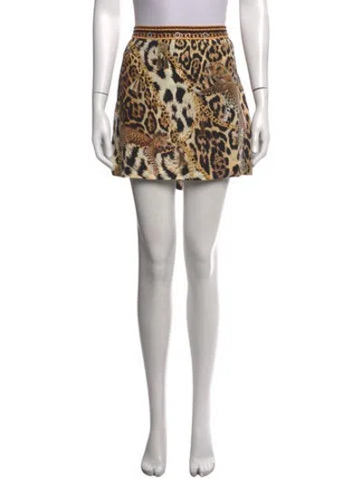 Pre-owned Camilla Silk Mini Skirt In Purple