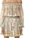 Camilla Silk Off-the-shoulder Dress In Multi