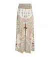 Camilla Silk Ottoman Dynasty Trousers In Gray