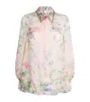 Shop Camilla Silk Palacio Playground Blouse In Pink