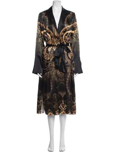 Pre-owned Camilla Silk Patterned Robe In Multicolor