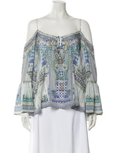 Pre-owned Camilla Silk Printed Blouse In Multi