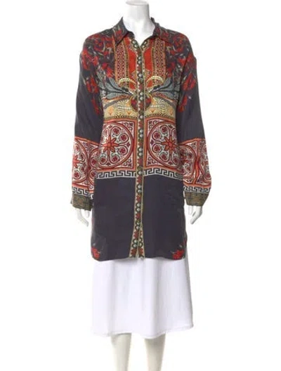 Pre-owned Camilla Silk Printed Blouse In Multi