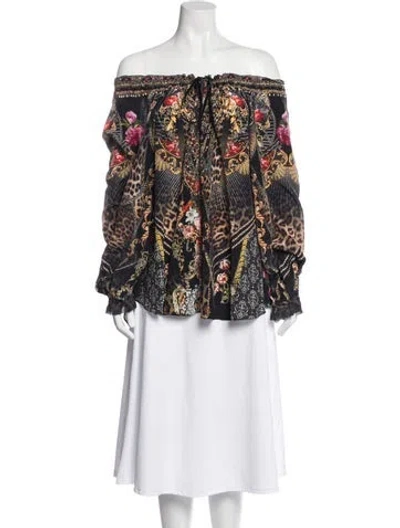 Pre-owned Camilla Silk Printed Blouse In Multi