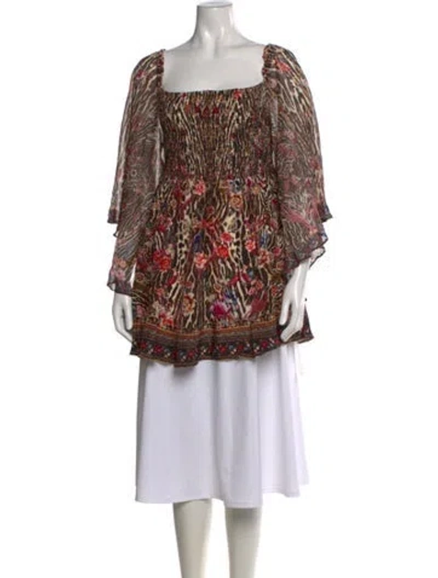 Pre-owned Camilla Silk Printed Blouse In Multi