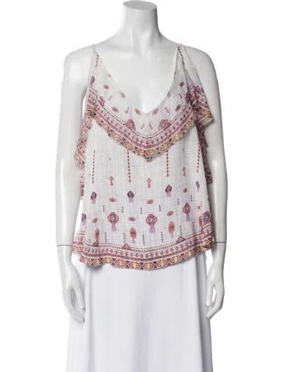 Pre-owned Camilla Silk Printed Blouse W/ Tags In Multi