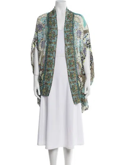 Pre-owned Camilla Silk Printed Jacket In Multicolor