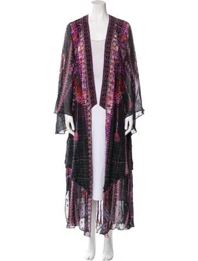 Pre-owned Camilla Silk Printed Robe In Multi