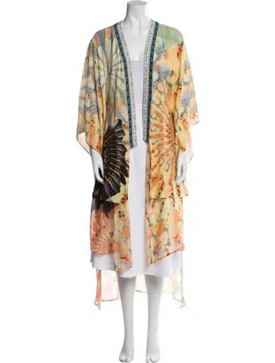 Pre-owned Camilla Silk Printed Robe In Multi