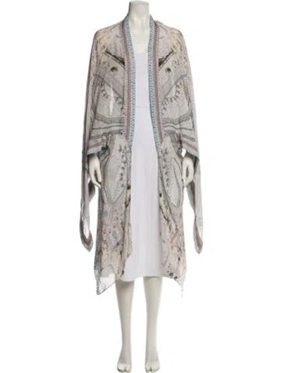 Pre-owned Camilla Silk Printed Robe In Multi