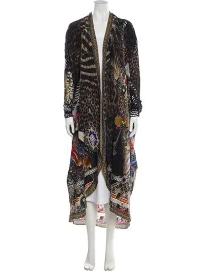 Pre-owned Camilla Silk Printed Robe W/ Tags In Multi