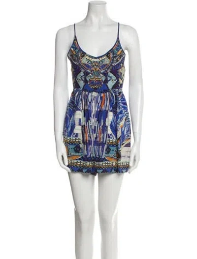Pre-owned Camilla Silk Printed Romper