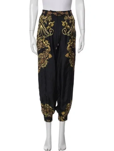 Pre-owned Camilla Silk Printed Sweatpants In Multi