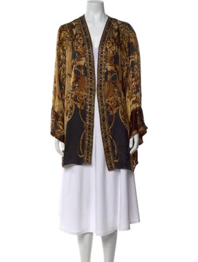 Pre-owned Camilla Silk Printed Top In Multicolor