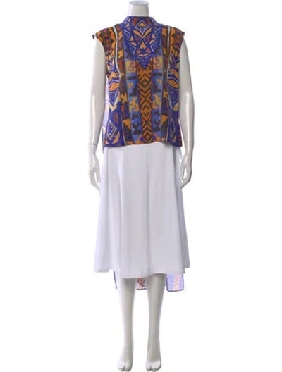 Pre-owned Camilla Silk Printed Top W/ Tags In Multi