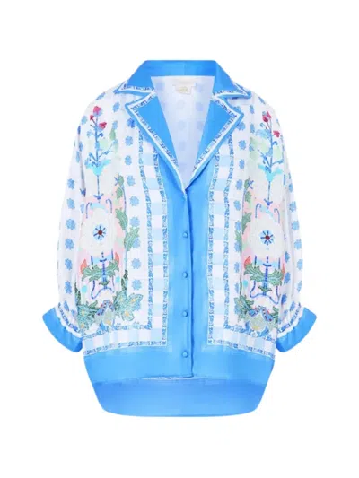 Camilla Silk Shirt In Multi