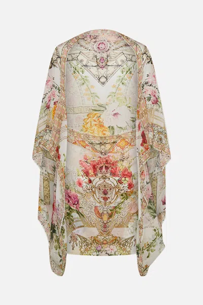Camilla Silk Shrug Egyptian Rose In Multi