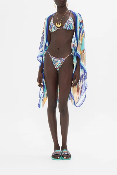 Camilla Silk Shrug Oasis Oracle In Blue