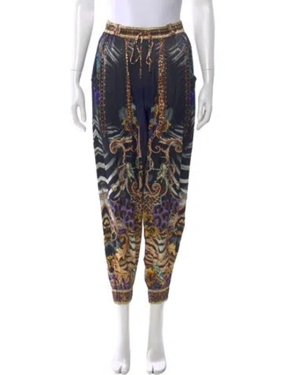 Pre-owned Camilla Silk Skinny Leg Pants W/ Tags In Black