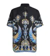 Camilla Oversized Button Through Ss Shirt Under Scarab Skies In Black