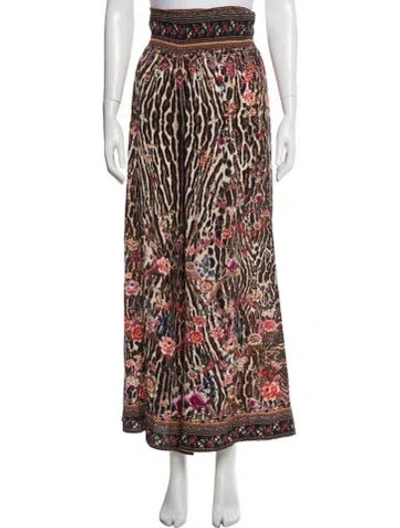 Pre-owned Camilla Silk Wide Leg Pants In Black