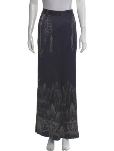 Pre-owned Camilla Silk Wide Leg Pants In Gray