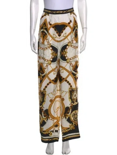 Pre-owned Camilla Silk Wide Leg Pants In Multi