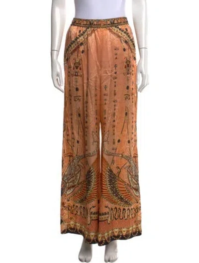 Pre-owned Camilla Silk Wide Leg Pants In Multicolor