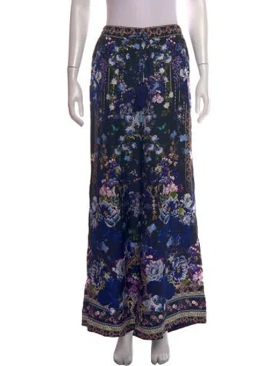 Pre-owned Camilla Silk Wide Leg Pants In Multicolor