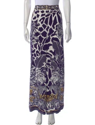 Pre-owned Camilla Silk Wide Leg Pants W/ Tags In Purple