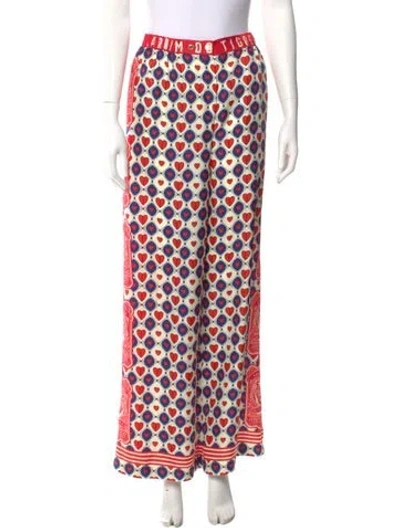 Pre-owned Camilla Silk Wide Leg Pants W/ Tags In Red