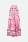 Camilla Floral Embellished Silk Maxi Skirt