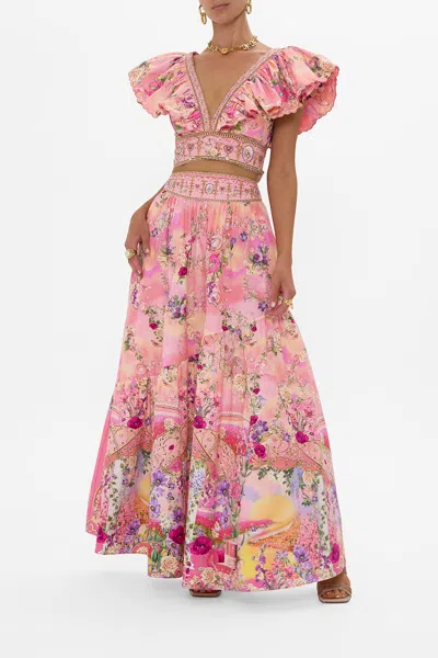 Camilla Skirt With Shaped Seam Totally Ozmopolitan In Multi