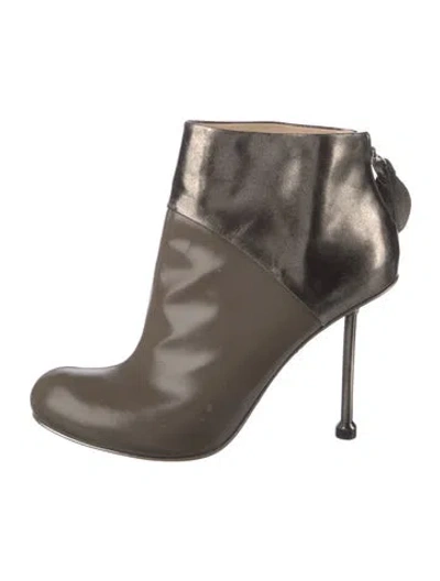 Pre-owned Camilla Skovgaard Patent Leather Boots In Neutral