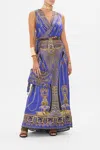 Camilla Sleeveless Draped T Back Long Dress My Fair Pharaoh