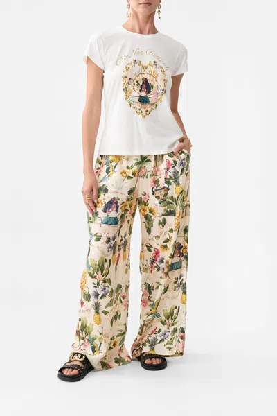 Camilla Slim Fit Round Neck T-shirt Welcome To The White Lotus