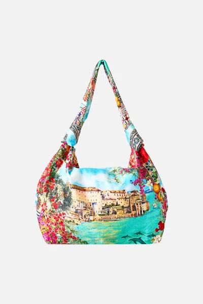 Camilla Slouch Shoulder Bag With Knot Details Meet Me In Mallorca In Multi