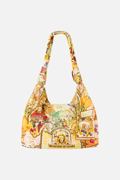 Camilla Slouch Shoulder Bag With Knot Details Va Va Vintage In Orange