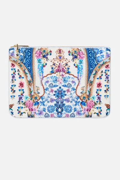 Camilla Small Canvas Clutch All About That Lace In Multi