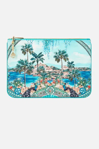 Camilla Small Canvas Clutch Balearic Bebé In Multi