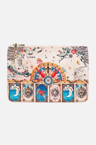 Camilla Small Canvas Clutch House Of Horoscopes In Multi