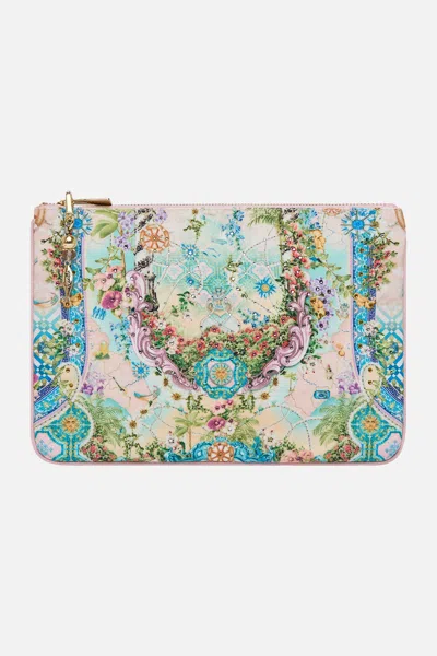 Camilla Small Canvas Clutch Just Coasting In Multi