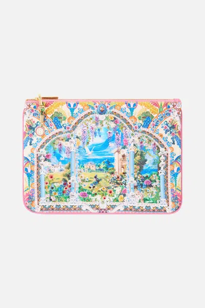 Camilla Small Canvas Clutch Navàs Nouveau In Multi