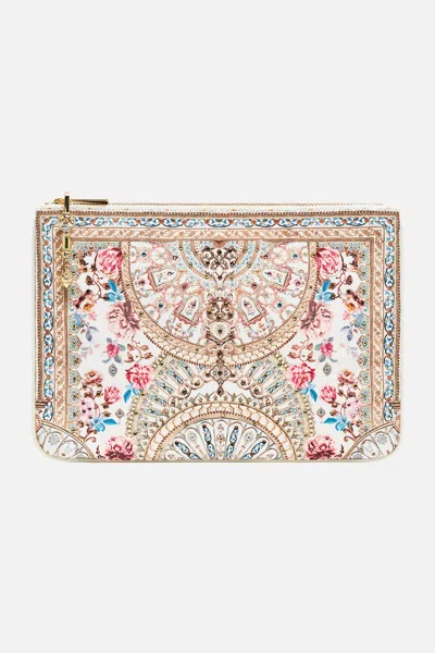 Camilla Small Canvas Clutch Ottoman Dynasty In Multi