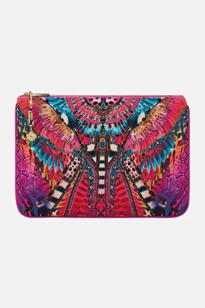 Camilla Small Canvas Clutch Sahara Supernatural In Multi