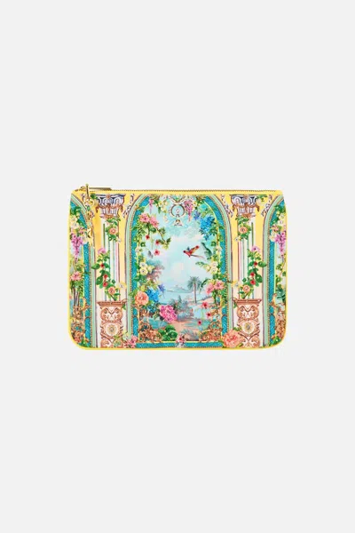 Camilla Small Canvas Clutch Tales Of Topkapi Palace In Multi