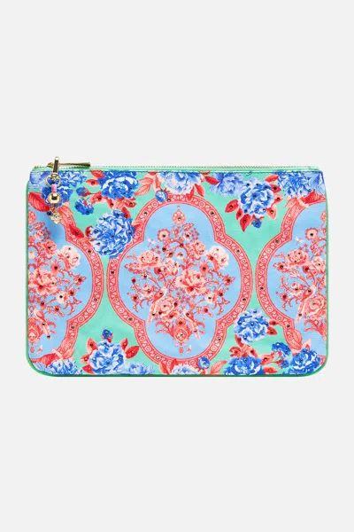 Camilla Small Canvas Clutch Topkapi Pop In Pink