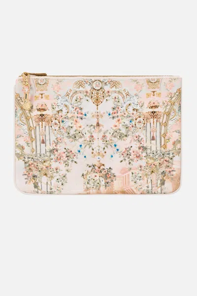 Camilla Small Canvas Clutch Twilight In Istanbul In Black
