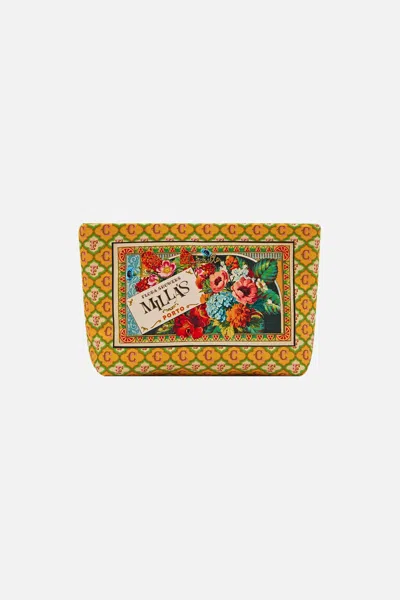 Camilla Small Makeup Clutch Aromatic Amor In Yellow