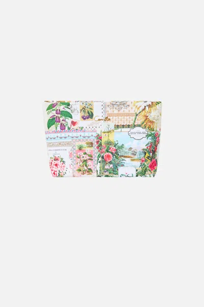 Camilla Small Makeup Clutch La Belle Botanique In Green